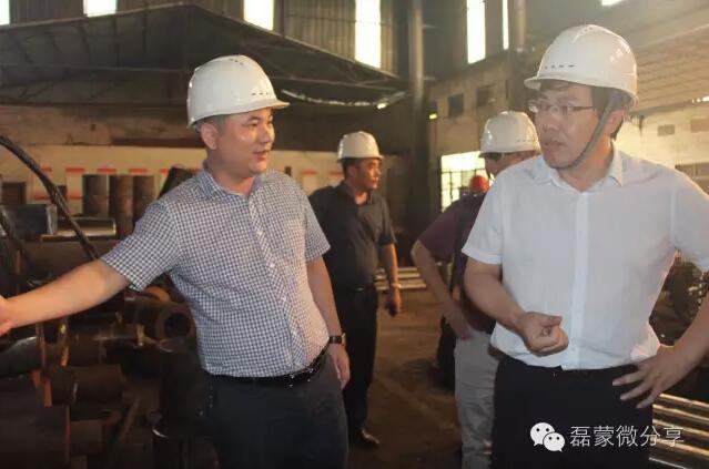 伍昌軍市長一行蒞臨磊蒙機械視察指導